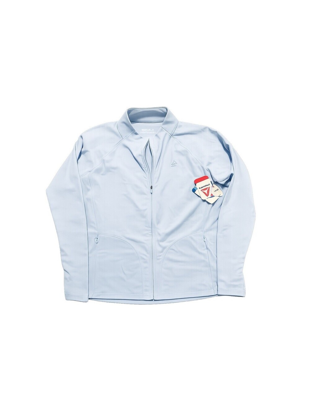 Reebok RBK-DRY Performance Jacket Women’s XXXL Baby Blue Full Zip Slim Fit NWT